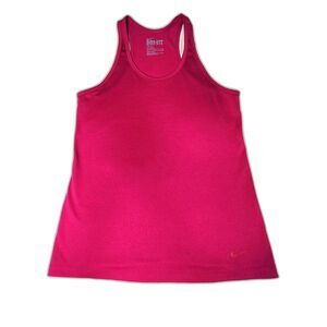 Woman's Nike Tank Top Athleisure Dri-FIT  Racerback Pink Sz. M Sports